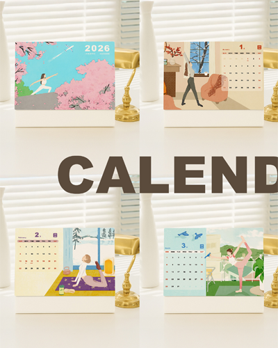 2026 月曆1-4月設計 / 平面設計